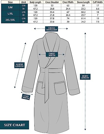 Premium Womens Plush Soft Robe Fluffy Warm Fleece Sherpa Shaggy Bathrobe