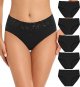 Women's Underwear Cotton Bikini Panties Lace Soft Low Rise Panties ( 5 Pack )