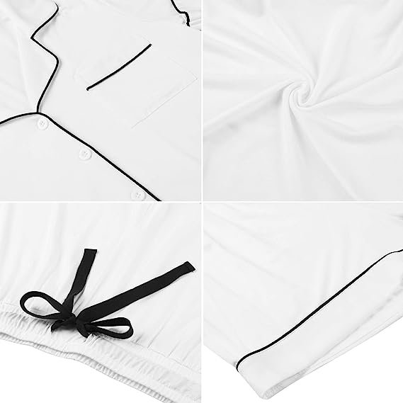 Womens Button Down Pajama Sets Bride Pajamas Sets